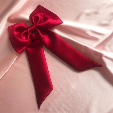 Embroider Hair, Hair Bow Style, Embroidery Hair, Ribbon Barrettes, Hair Bow Ribbon, Three In One, Character Aesthetics, Katsuki Bakugo, Bow Ribbon