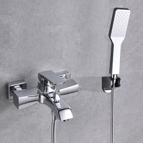 Shower Faucet Set ORB / Chrome Handheld Shower Faucet System Shower Taps Bathroom Fixtures, Black Shower Faucet, Plating Techniques, Wall Taps, Bath Shower Mixer Taps, Shower Faucet Sets, Bath Shower Mixer, Shower Mixer, Black Shower