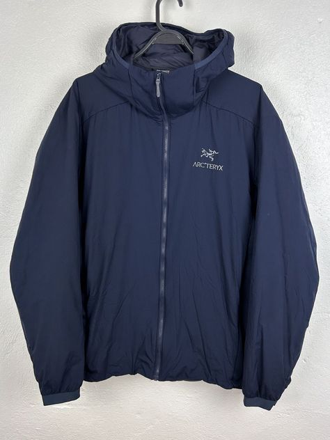 Arc'Teryx Atom LT Youtube Logo, Men's Outerwear, Mens Outerwear, Light Jacket, Atom, Hoodie Jacket, Blue Color, Street Wear