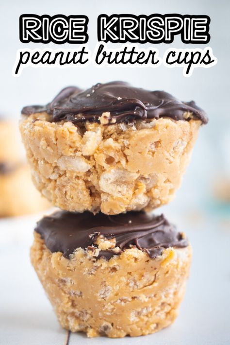 Rice Krispie Cheesecake Cups, Rice Krispie Peanut Butter, Chocolate Rice Crispy, Peanut Butter Rice Crispies, Best Cookie Recipe Ever, Peanut Butter Cups Recipe, Peanut Butter Bites, Cheesecake Cups, Peanut Butter Cookie Dough