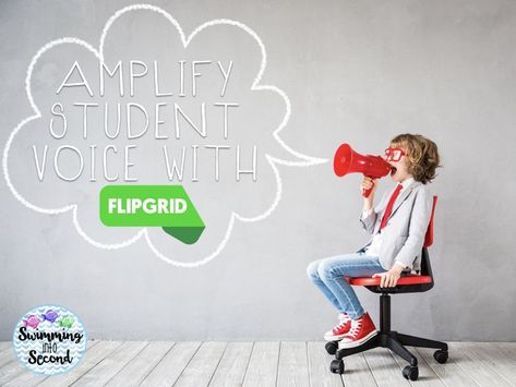 Amplify Student Voice with Flipgrid: How To Guide - Swimming Into Second - Learn how to use flipgrid in the classroom and see how it looks for students. Great way to amplify student voice, build a classroom community, and encourage discussion. Student Voice, Back To School Hacks, Classroom Technology, Classroom Community, Back To School Activities, Easy Ideas, A Classroom, New School Year, School Hacks