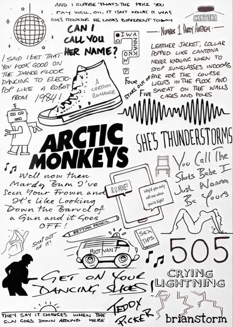 Childhood Doodles, Song Doodle, The Smiths Lyrics, Doodle Poster, Arctic Monkeys Lyrics, Sketch Poster, Artic Monkeys, Lyric Prints, Images And Words