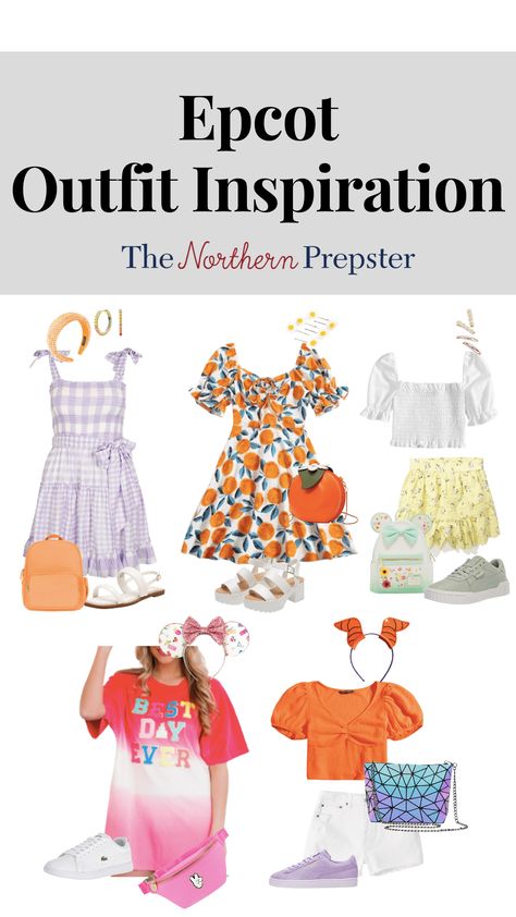 Outfits To Wear To Epcot, Disney World Outfit Inspiration, Figment Disney Outfit, Epcot Disneybound Outfits, Kids Epcot Outfit, Family Epcot Outfits, Epcot Inspired Outfits, Cute Epcot Outfits, Epcot Outfit Ideas Family