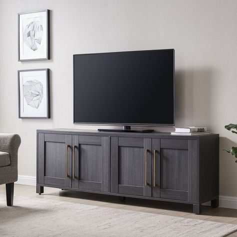 Mercury Row® Ruggles 68'' Media Console & Reviews | Wayfair 75” Tv Stand, Tv Consoles, Grey Tv Stand, Media Storage, Tv Stands And Entertainment Centers, Modern Tv Stand, Modern Tv, Media Console, Furniture Deals