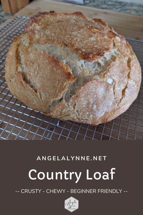 Country Loaf Bread, Sourdough Country Loaf, Country Loaf Bread Recipe, Country Bread Recipe, Loaf Bread Recipe, Bakers Oven, Finger Food Catering, Scratch Book, Baking Breads