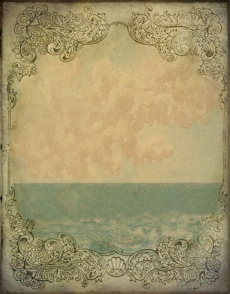 SeaScape Texture | Flickr - Photo Sharing! Stary Papier, Vintage Ocean, Vintage Paper Background, Girl Friends, Wallpaper Vintage, Old Book, Background Vintage, Decoupage Paper, Vintage Printables