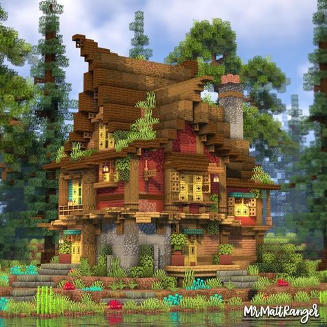 Minecraft Small House Modern Minecraft Houses Interiors, Modern Minecraft Houses Tutorials, Minecraft House Survival, Minecraft House Ideas Survival, Simple Minecraft House, Minecraft Mangrove, Minecraft House Blueprints, Minecraft Houses Modern, Minecraft Houses Tutorials