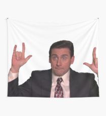 michael g scott Wall Tapestry Gibby Tapestry, The Office Tapestry, Funny Room Tapestry, Funny Dorm Tapestry, Funny Tapestry College Bedroom, Funny Tapestry, Dorm Room Styles, Hangout Room, England Homes