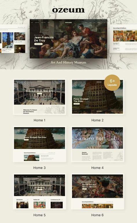 Art Gallery and Museum WordPress Theme. A beautiful, fresh and clean Art Gallery, Museum & Exhibition WordPress Theme. It has a modern and functional design will fit the website for exhibition center, art blog, online museum shop, convention center or expo center, public library or publishing house. Made with Elementor Page Builder. Also, with Revolution Slider & Essential Grid. #WordPress #portfolio #art #gallery #museum #modern #responsive #webdesign #exhibition #photography Museum Theme, Exhibition Photography, Clean Art, Art Gallery Museum, Wordpress Portfolio, Wordpress Ecommerce Theme, Portfolio Art, Gallery Museum, Expo Center