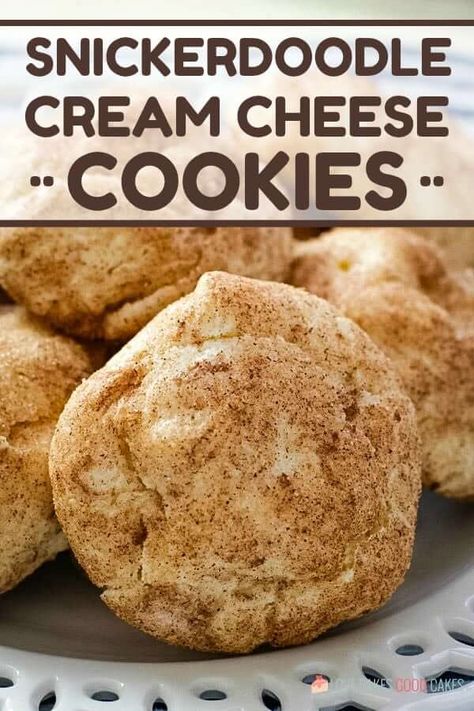 Chewy Peanut Butter Cookie Recipe, Cheese Cookies Recipe, Love Bakes Good Cakes, Cream Cheese Cookie Recipe, Good Cakes, Diet Menu Plan, Snickerdoodle Recipe, Chewy Peanut Butter Cookies, Cinnamon Cookies