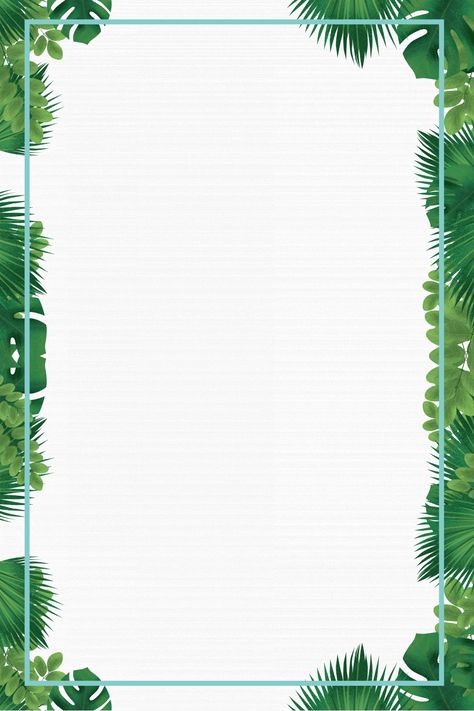 2018 Green Spring New New Listing Poster Plant Border Design, Green Spring Wallpaper, Green Border Frame, Green Border Design, Background Design Ideas, Plant Border, Green Leaf Background, Spring Leaves, Certificate Design Template