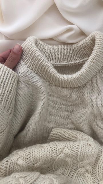 Magdalena Parker on Instagram: "N e c k b a n d I always knit a neckband as soon as possible because it adds so much to a sweater ✨ This time, I left it for the very end. I made this sweater on vacation and wanted to make sure that the neckband is neatly finished at home. Anyone else knitting neckbands early on? Also, I am wearing my newest cable sweater. I will call for tester this evening and Monday in my stories [you can leave a comment down below if you are interested]. The short needle Cable Sweater, Knitting Ideas, I Left, On Vacation, Make Sure, Cable, Knitting, Crochet, How To Wear