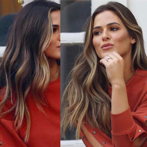 Jojo Fletcher Hair, Fletcher Hair, Oversized Knit Dress, Jojo Fletcher, Brunette Balayage Hair, Brown Hair Balayage, Balayage Hair Blonde, Hair Balayage, Balayage Brunette