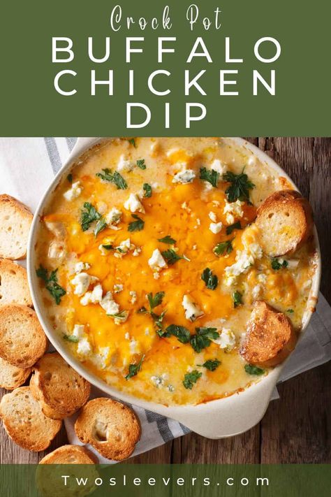 Buffalo Chicken Dip Crock Pot Recipe | Easy Low Carb Appetizer Mini Crockpot Buffalo Chicken Dip, Low Carb Buffalo Chicken Dip, Buffo Chicken Dip Recipe, Small Crockpot Buffalo Chicken Dip, Keto Buffalo Chicken Dip Canned Chicken, Hot Sauce Chicken, Healthy Buffalo Chicken Dip, Buffalo Chicken Dip Crock Pot, Crockpot Buffalo Chicken