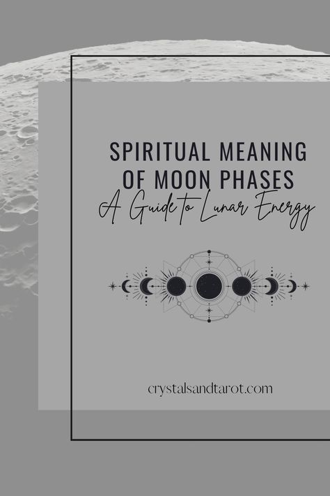 Do you ever catch yourself staring at the moon? I know that I do. Along my journey, I've found so much peace and solace within lunar energy, and I recommend everyone at least tries to connect with the moon. To start that path, it's important to understand the spiritual meaning of the moon's phases. Here's an immersive guide to the spiritual depths of moon phases, their significance, and how they can profoundly enrich our lives. Moon Cycles Meaning, Moon Phase Meanings Witch, Moon Phase Meaning Wicca, Moon Phases Meaning, Lunar Eclipse Correspondences, Full Moon Lunar Eclipse In Pisces, First Quater Moon Phase, New Moon Phase, Moon Meaning