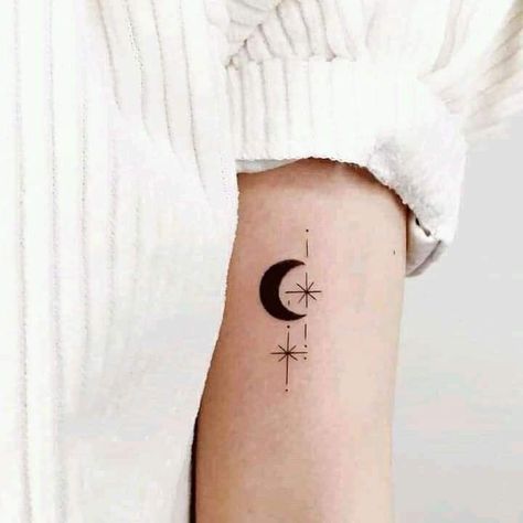 Moon Tattoo Wrist, Luna Tattoo, Lower Leg Tattoos, Tiny Tattoos For Women, Line Tattoo Ideas, Tiny Wrist Tattoos, Ear Tattoo Ideas, Forearm Band Tattoos, Ear Tattoos