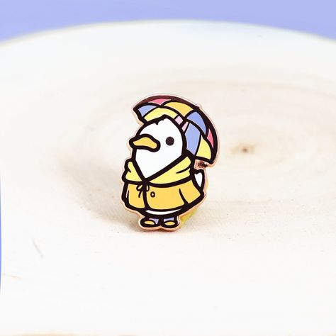 Logo Reference, Aesthetic Birthday, Duck Pins, Pin Cute, Art Kawaii, Enamel Badges, Pin Logo, Cool Pins, Kawaii Aesthetic