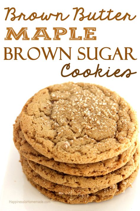 Cookie Recipe Without Butter, Maple Brown Sugar Cookies, Syrup Cookies, Brown Sugar Cookie Recipe, Maple Recipes, Maple Syrup Recipes, Brown Butter Cookies, Future Chef, Brown Sugar Cookies