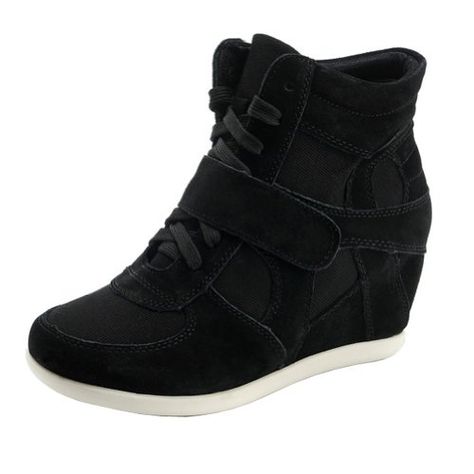 Generic Women's Formal Wedge Hidden Heel Black Suede Leather Fashion Sneaker,6.5US ** Check out the image by visiting the affiliate link Amazon.com on image. Formal Wedges, Types Of Heels, Trainers Fashion, Wedge Sneakers, Womens Wedges, Sneaker Heels, Athletic Fashion, Shoes Trainers, Fashion Sneakers