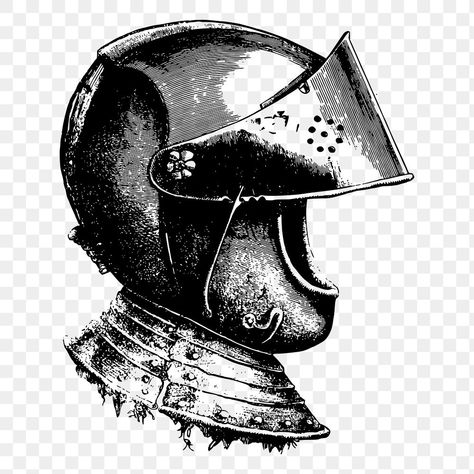 Medieval Illustration, Knight Medieval, Knight Helmet, Knights Helmet, Medieval Armor, Public Domain Images, Free Png, Public Domain, Free Images