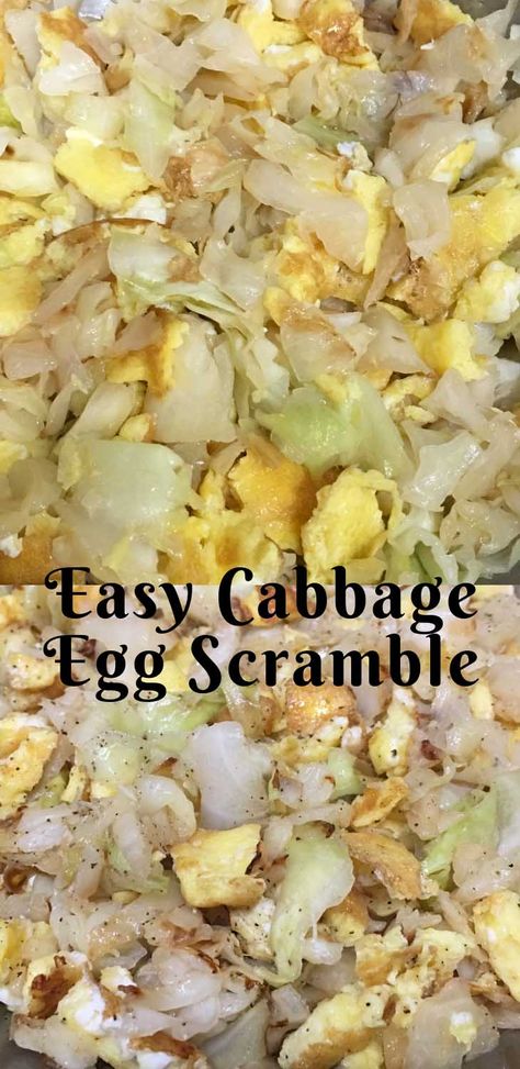 Cabbage And Eggs Breakfast Recipe - Scrambled Eggs With Healthy Green Leafy Veggies (Cabbage) #cabbageandeggs #breakfastrecipeseasy #eggs #cabbagerecipes #vegetarianeggrecipes Egg And Cabbage Breakfast, Breakfast Cabbage Recipes, Cabbage For Breakfast, Cabbage And Egg Recipes, Egg And Cabbage Recipes, Cabbage Eggs Breakfast, Cabbage And Eggs Breakfast, Cabbage Breakfast Ideas, Cabbage With Eggs Recipe