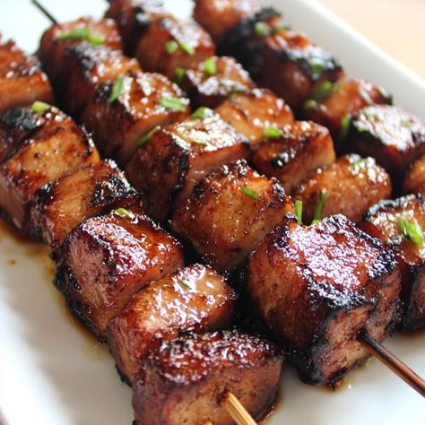 Pork Belly Skewers, Filipino Pork Bbq, Grilled Pork Belly, Banana Ketchup, Pork Skewers, Pork Bbq, Bbq Skewers, Instagram Recipes, Barbecue Pork