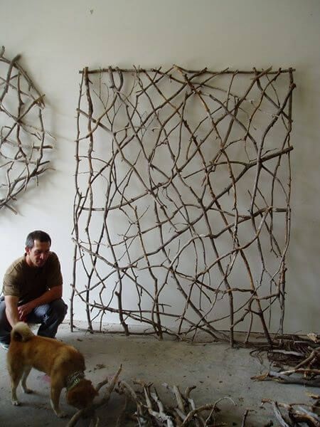 Takken Decor, Trellis Ideas, نباتات منزلية, Deco Nature, Organic Art, Branch Decor, Garden Trellis, Land Art, Outdoor Projects