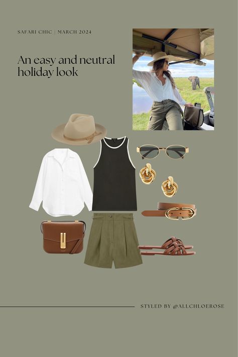 Safari Chic, Utility Shorts, Tanzania, Linen Blend, South Africa