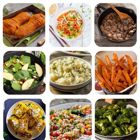 Sides With London Broil, Side Dishes For London Broil, Sides For London Broil, London Broil Side Dishes, Truffle Mashed Potatoes, London Broil Recipes, Asparagus Casserole, Grilled Carrots, Homemade Garlic Butter