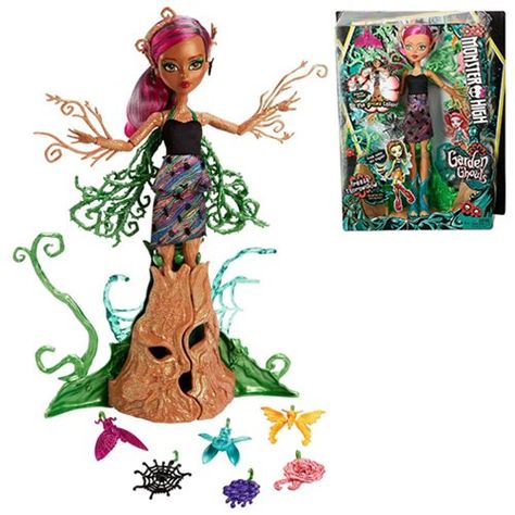 Monster High Garden of Frights Tree Wood Nymph Doll Monster High G3, High Garden, Monster High Toys, Tree Monster, Beast Friends, Wood Nymphs, Bug Print, Doll Design, Mattel Shop