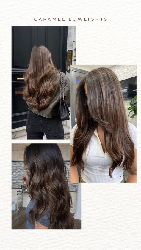 What to ask for at your hairdressers What To Ask Hairdresser Haircuts, What To Ask For At The Hairdresser, What To Ask For Haircut, Caramel Lowlights, Highlights Brown Hair Balayage, Brown Hair Looks, Brown Hair Inspo, Brunette Hair With Highlights, Hairstyles For Layered Hair