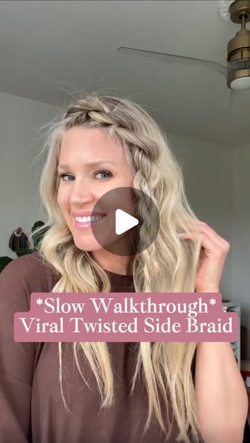 Courtney Bonzi on Instagram: "Save this step-by-step walkthrough of my viral Twisted Side Braid for later ✨ Grateful for all the love on the original reel, so here’s a slower version as requested! 🙏🏻 Elevate your hair game with this intro style—it’s like a French braid with a twist! 💁🏼‍♀️  • • • • #braids #reels #viralvideo #twistedbraids #twistedhairstyle #viralhair #newreel #viralreel #hairstyle #hairtutorial #easyhairstyles #easyhairtutorial #easyhairstyle #hairideas #styleideas #quicktutorial #twistedhair #beachhair #funhairstyle #vacationhair" How To Do French Twist Braids, Curl With Braid Hairstyle, Topsy Turvy Braid, Twisted Side Braid Tutorial, Braid On The Side With Hair Down, Twisted Hair Braid, French Twist Braids Hairstyles, Side Braid With Hair Down, How To Do Side Braid Step By Step