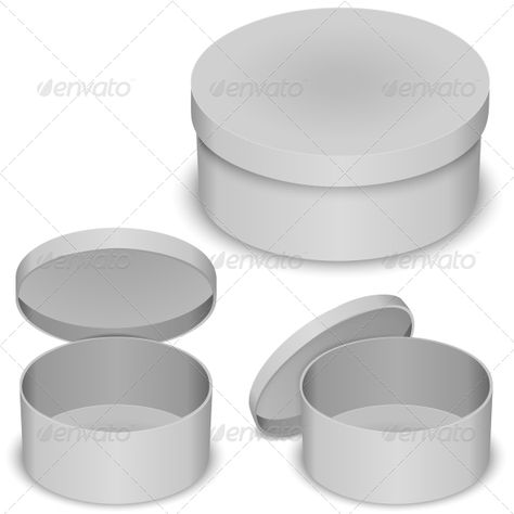 Round box vector template isolated on white background open and closed Round Box Packaging, Band Boxes, Background Open, Valentines Date Ideas, Box Vector, Round Gift Boxes, Paper Bag Design, Background Birthday, Cake Templates