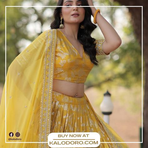 "Make a statement with Kalodoro's maroon and mustard lehenga! 💃🍂 Enjoy 40% off and a free pair of earrings with every purchase. Shop now and shine bright! #Kalodoro #ExclusiveOffer #LehengaStyle" Visit:- kalodoro.com Follow @kalodoro for more updates. Shipping Worldwide✈✈ DM for further details. #OrderNow #ShopKalodoro #LehengaDeals #EthnicFashion #ExclusiveOffer #LimitedTimeSale #FashionDiscounts #WeddingWearDeals #BuyNow #KalodoroExclusive #MaroonMustardLehenga #FreeEarrings #40PercentOf... Mustard Lehenga, Lehenga Style, Chaniya Choli, Free Earrings, Silk Dupatta, Detail Art, Lehenga Choli, Embroidered Lace, Ethnic Fashion