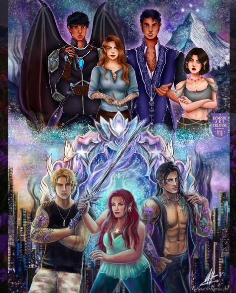 Crescent City Art, Collab Poster, Crescent City Book, House Of Sky And Breath, Sky And Breath, Wings Book, 2 House, Best Authors, Sarah J Maas Books