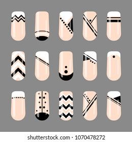 Geometric Nail Art Designs Simple, Line Nail Art Designs Simple, Manicure Minimal, Lisa Nails, Lines Nail Art, Printable Nail Art Practice Sheet, Nail Art Blanc, Printable Nail Art, Line Nail Designs