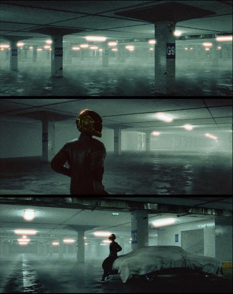 Cinematic Car Photography, Car Park Shoot, Car Cinematography, Parking Garage Photoshoot Aesthetic, Parking Garage Photoshoot Night, Futuristic Garage, Car Park Photoshoot, Parking Garage Aesthetic, Blender Ideas