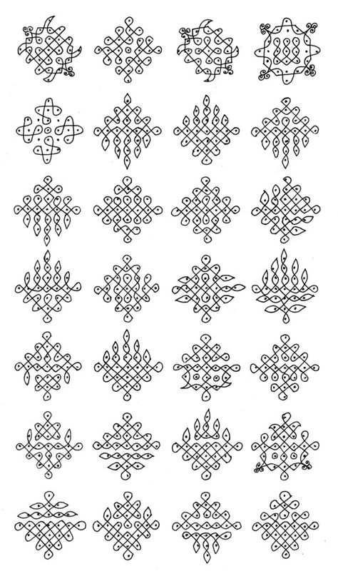 Rangoli Dots, Tippudu Muggulu, Indian Traditional Art, Indian Rangoli Designs, Small Kolam, Pongal Kolam, Dot Kolam, Pattern Design Drawing, Chukkala Muggulu