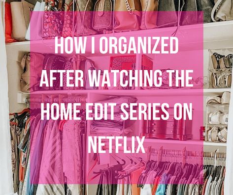 The Home Edit Closet Organization, The Home Edit Bathroom, Home Edit Bathroom, Home Edit Organization, Utility Closet, Series On Netflix, Home Edit, Konmari Method, Living Under A Rock