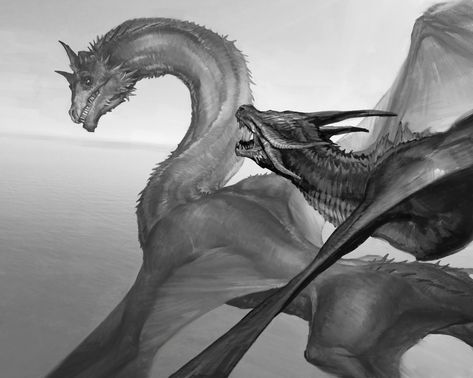 Dragon Syrax Art, Caraxes Dragon Fanart, Caraxes Dragon Concept Art, Feral Dragon Art, Syrax Dragon Flying, Viserion Dragon, Game Of Thrones Dragons, Dragon Dance, Got Dragons