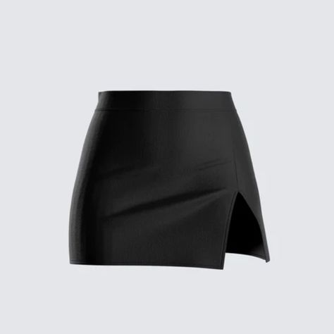 Tiny Black Skirt, Cute Black Skirts, Short Black Skirts, Script Base, Elegant Mini Skirt, Simple Skirts, Basic Skirts, Black Mini Skirts, Mini Black Skirt