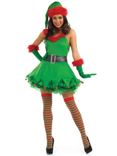 You'll receive an automatic email as soon as we have ' Ladies Christmas Elf Costume' back in stock. Description from fancydressball.co.uk. I searched for this on bing.com/images Elf Fancy Dress, Diy Christmas Costumes, Diy Christmas Outfit, Christmas Tree Costume, Christmas Elf Costume, Fancy Dress Ball, Ladies Fancy Dress, Christmas Fancy Dress, Xmas Outfits