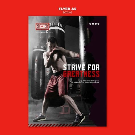 Poster boxing ad template Free Psd | Free Psd #Freepik #freepsd #banner #flyer #poster #template Free Psd Poster, Free Social Media Templates, Boxing Classes, Class Poster, Boxing Posters, Media Kit Template, Social Media Photography, Flyer Printing, Boxing Gym