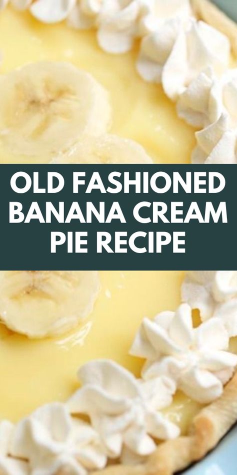 Make dessert special with Old Fashioned Banana Cream Pie: A Family Favorite. This Homemade Banana Cream Pie features layers of ripe bananas and creamy custard, making it a standout among Banana Cream Pie Recipes. As one of the cherished Cream Pie Recipes, it's perfect for gatherings and celebrations. Share this delicious Banana Pie with your loved ones and create new memories around this classic dessert. Banana Cream Pie Marie Calendars, Old Fashion Banana Cream Pie Recipe, Pie Banana Cream, Easy Banana Pie Recipe, The Best Banana Cream Pie Recipe, The Best Banana Cream Pie, Martha Stewart Banana Cream Pie, Best Banana Pie Recipe, Banana Cream Pie Filling Recipes