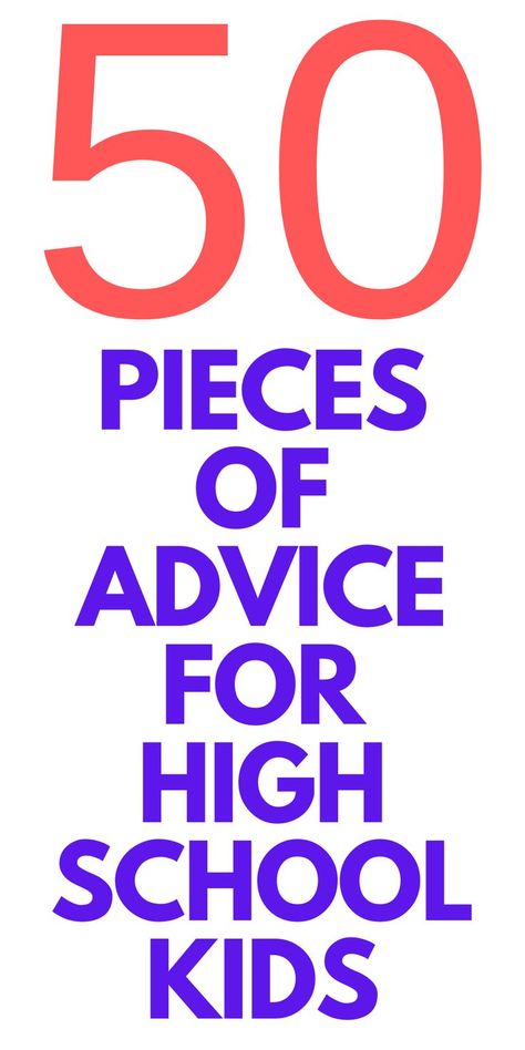 Life Advice For Teens, Advice For Seniors High Schools, First Day Of School Advice, 1st Day Of High School Quotes, Starting High School Quotes, First Day Of High School Quotes, Quotes About High School, Advice For High School, Introduction Quotes