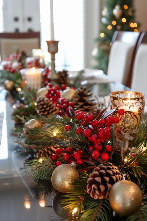 25 Best Christmas Table Centerpieces To Recreate On A Budget Xmas Tables, Simple Tablescapes, Christmas Inn, Rustic Christmas Table, Nutcracker Ideas, Christmas Table Decorations Centerpiece, Christmas Centrepiece, Events Decorations, Christmas Dining Table Decor