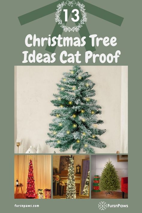 Cat Proof Christmas Tree Cat Friendly Christmas Tree, Cats In House, Cat Proof Christmas Tree, Christmas Tree Base, Cat Proofing, Cat Christmas Tree, Tree Base, Alternative Christmas Tree, Christmas Tabletop