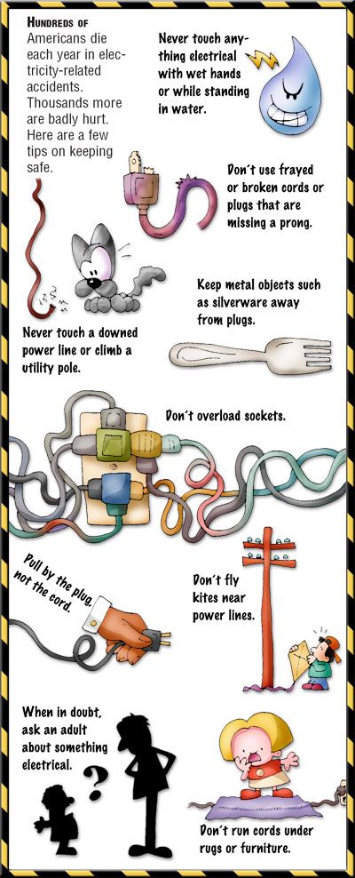 Teach your kids how to be safe with electricity. Do not let them find out for themselves... Safety Presentation Ideas, Safety Rules For Kids, Health And Safety Poster, Science Electricity, Home Safety Tips, Childhood Health, Rules For Kids, Safety Posters, Safety Rules