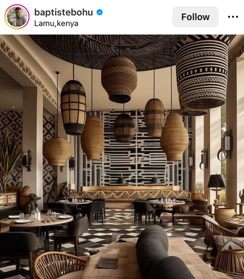 Africa Resort, Ashley Stark, Interior Hotel, African Interior Design, African Inspired Decor, African Interior, Resort Design, African Decor, Apartment Decor Inspiration