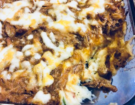 Pulled Pork Potato Casserole, Shredded Pork Casserole Recipes, Pulled Pork And Potatoes, Leftover Pulled Pork Recipes, Pork Casserole Recipes, Pulled Pork Casserole, Loaded Potato Casserole, Leftover Pork Roast, Pulled Pork Leftover Recipes